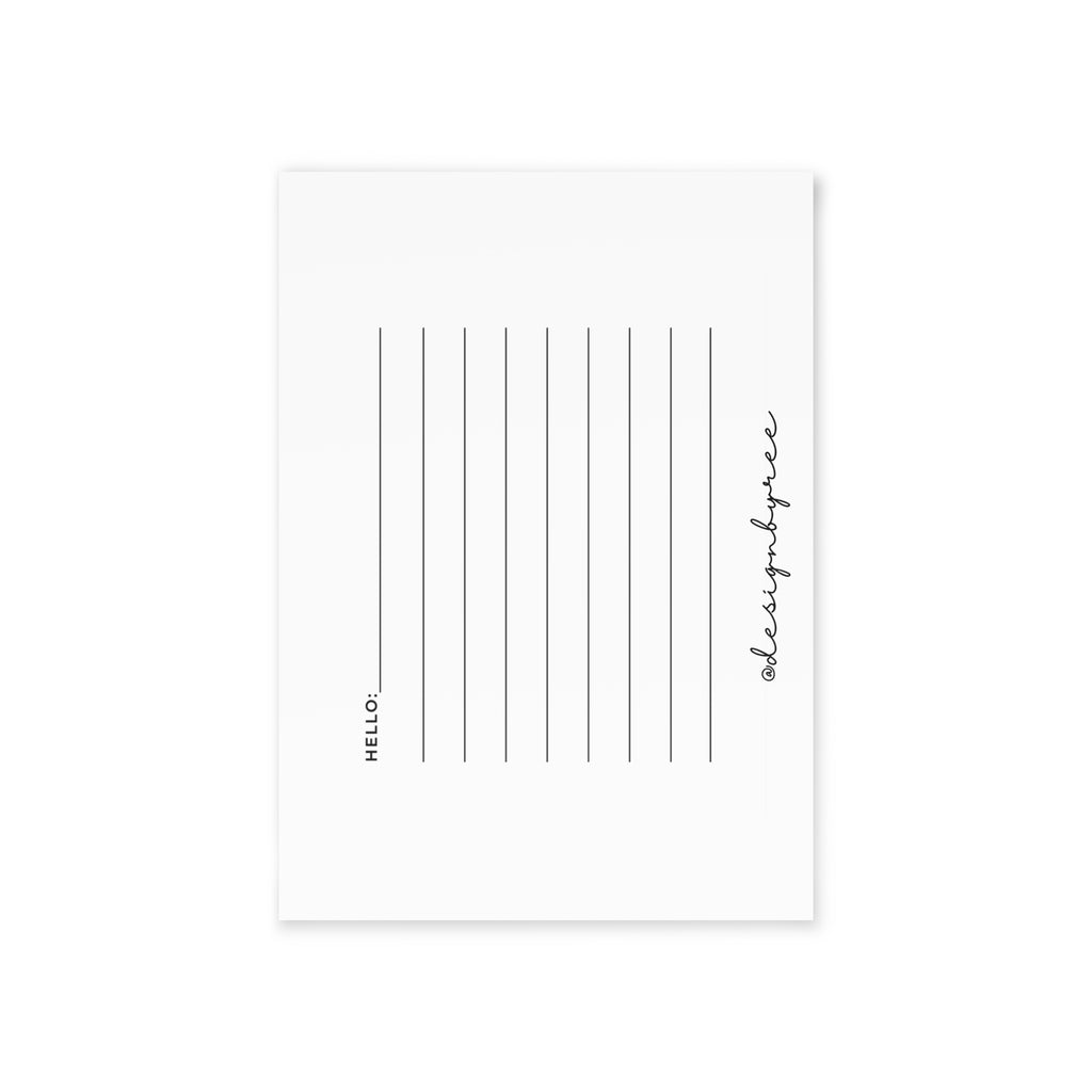 Custom Doodle Postcard by Designbyree ✨