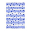 Periwinkle Stars & Waves Gift Wrapping Sheet – Illustrated Gift Wrap by Designbyree ✨