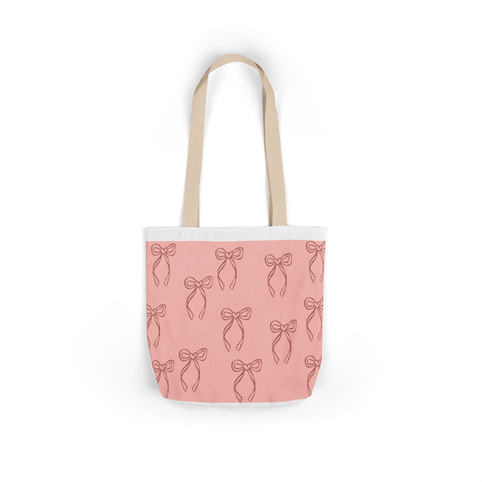 Canvas Tote Bag with 5 Strap Colors – Custom All-Over Print, 3 Sizes