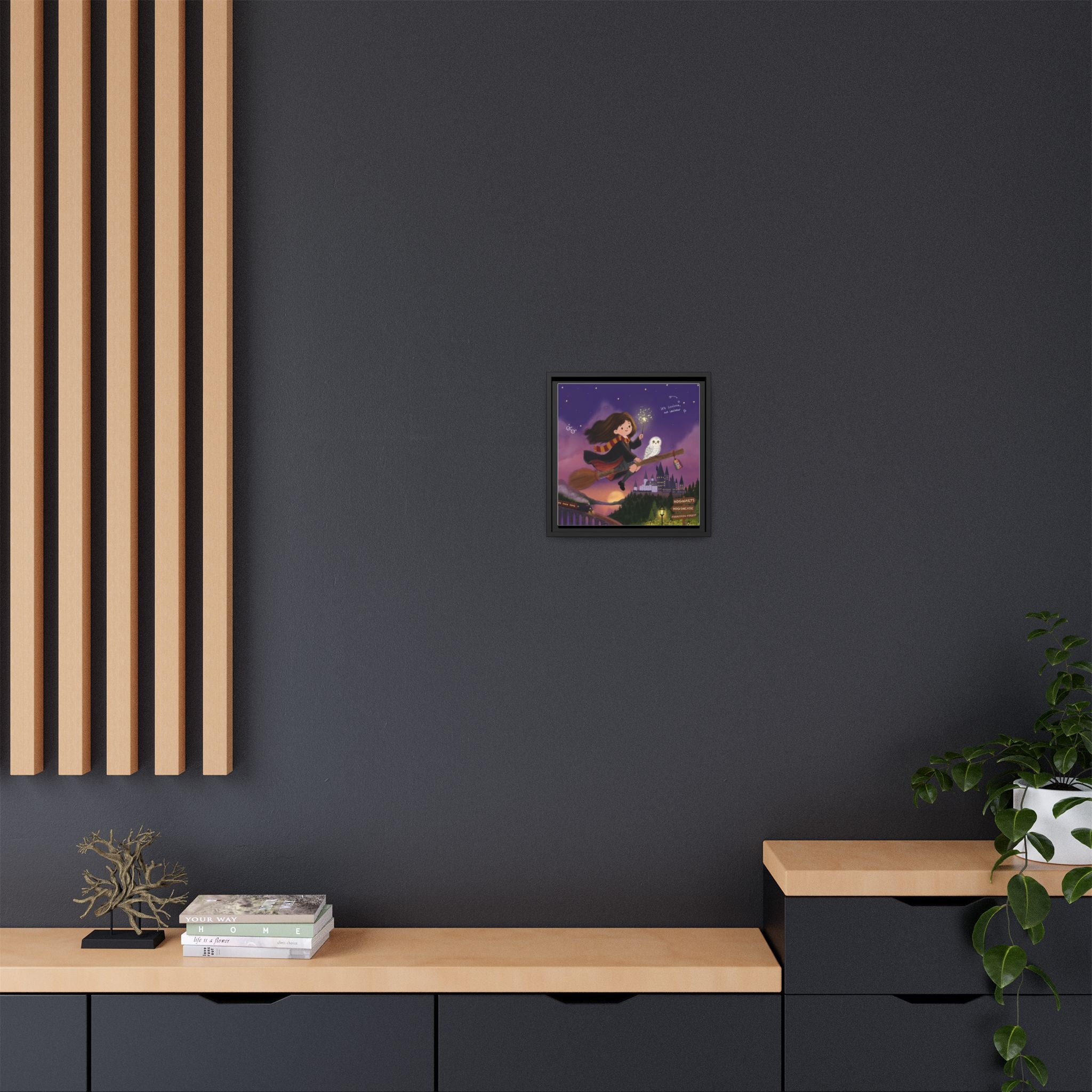 Matte Framed Canvas Wall Art – Illustrated Print by DesignByRee