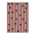 Dark Rose Floral Stripes Gift Wrapping Sheet – Illustrated Gift Wrap by Designbyree ✨