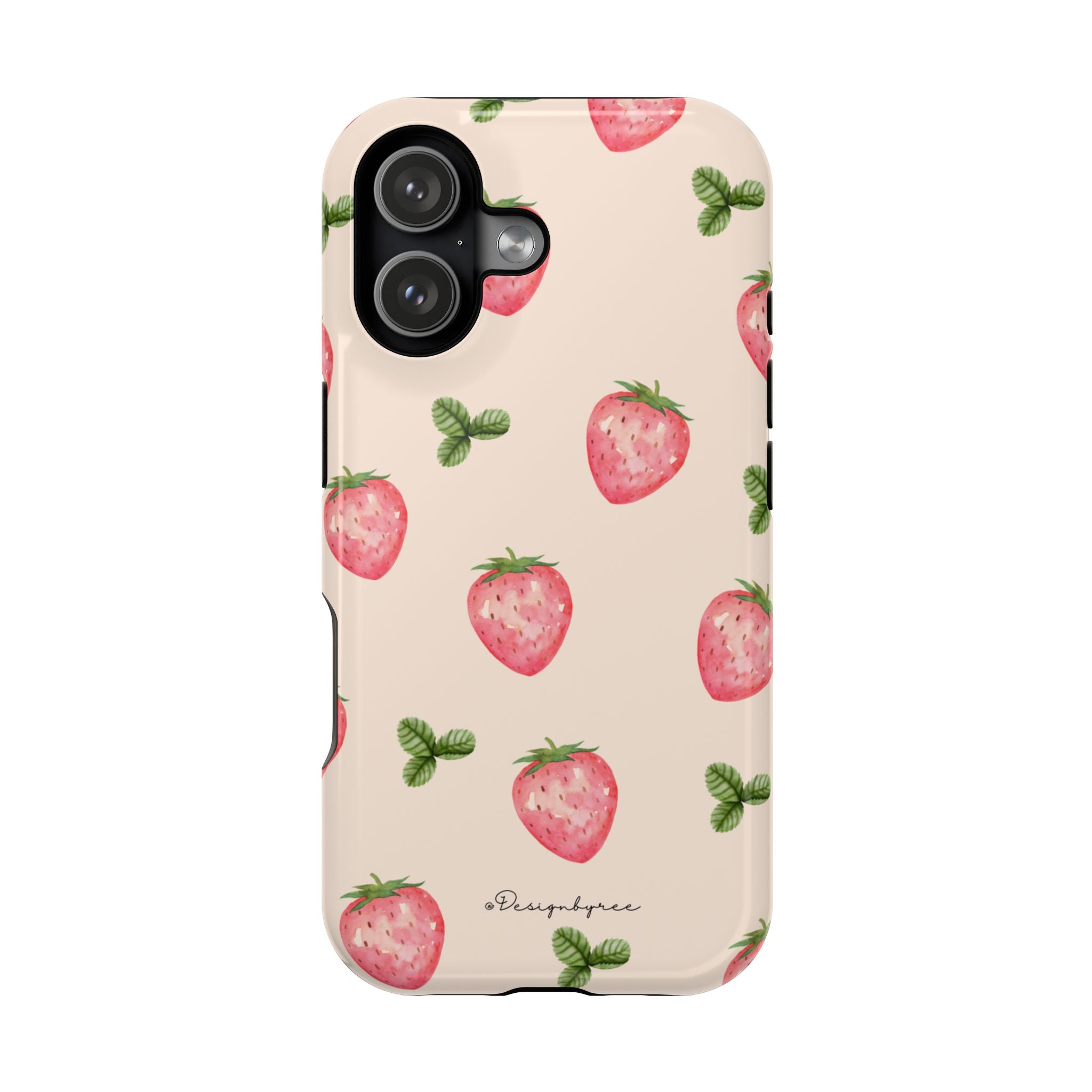 Custom printed magnetic phone case by Designbyree – MagSafe compatible dual-layer protection