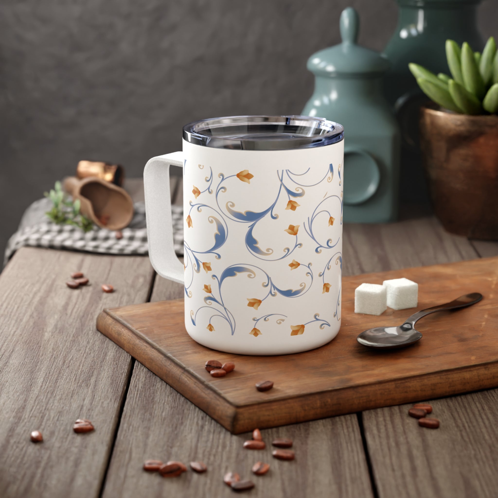 Custom Printed Insulated Travel Mug 10oz – Stainless Steel with Lid