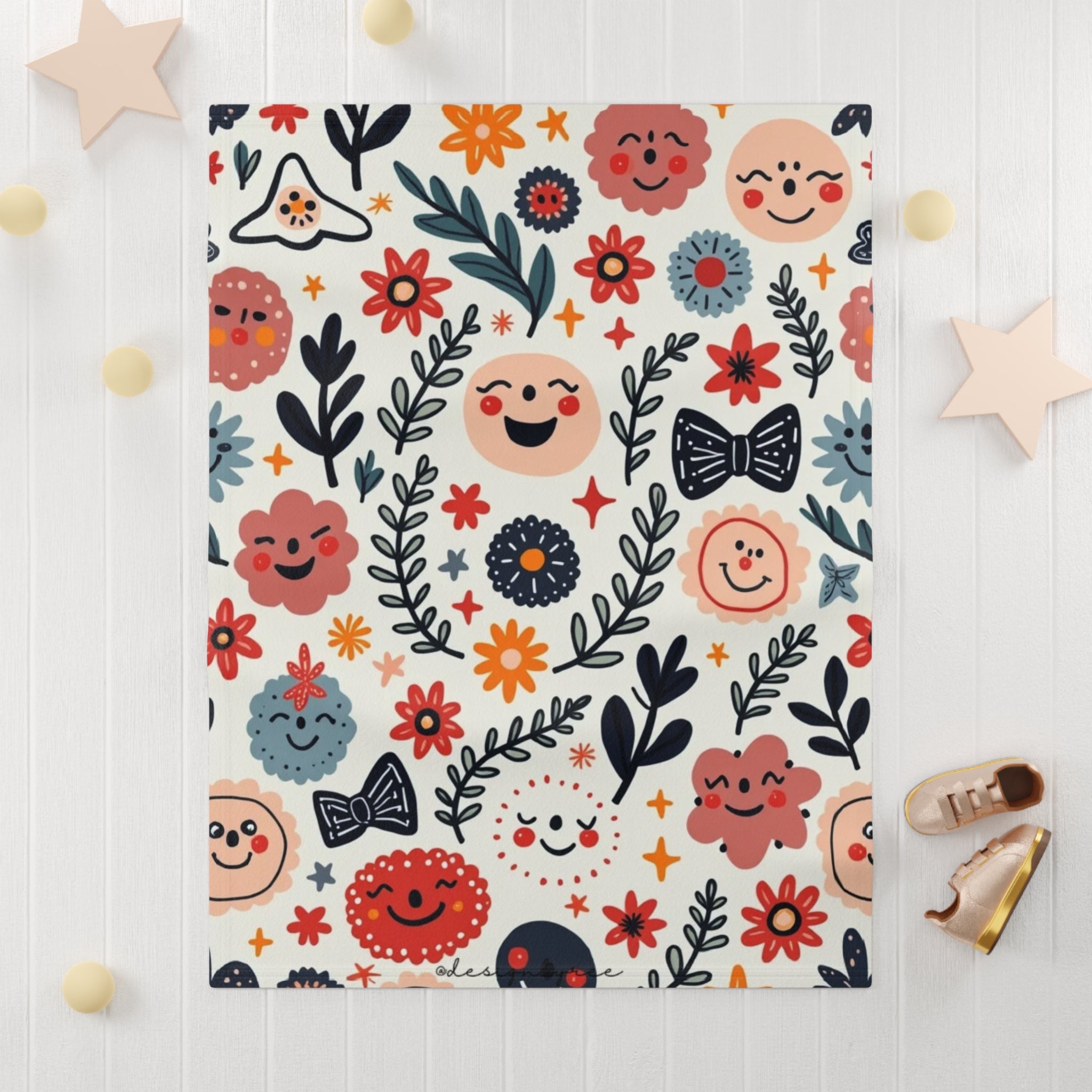 Custom Soft Fleece Baby Blanket – Personalized Newborn Gift 30x40