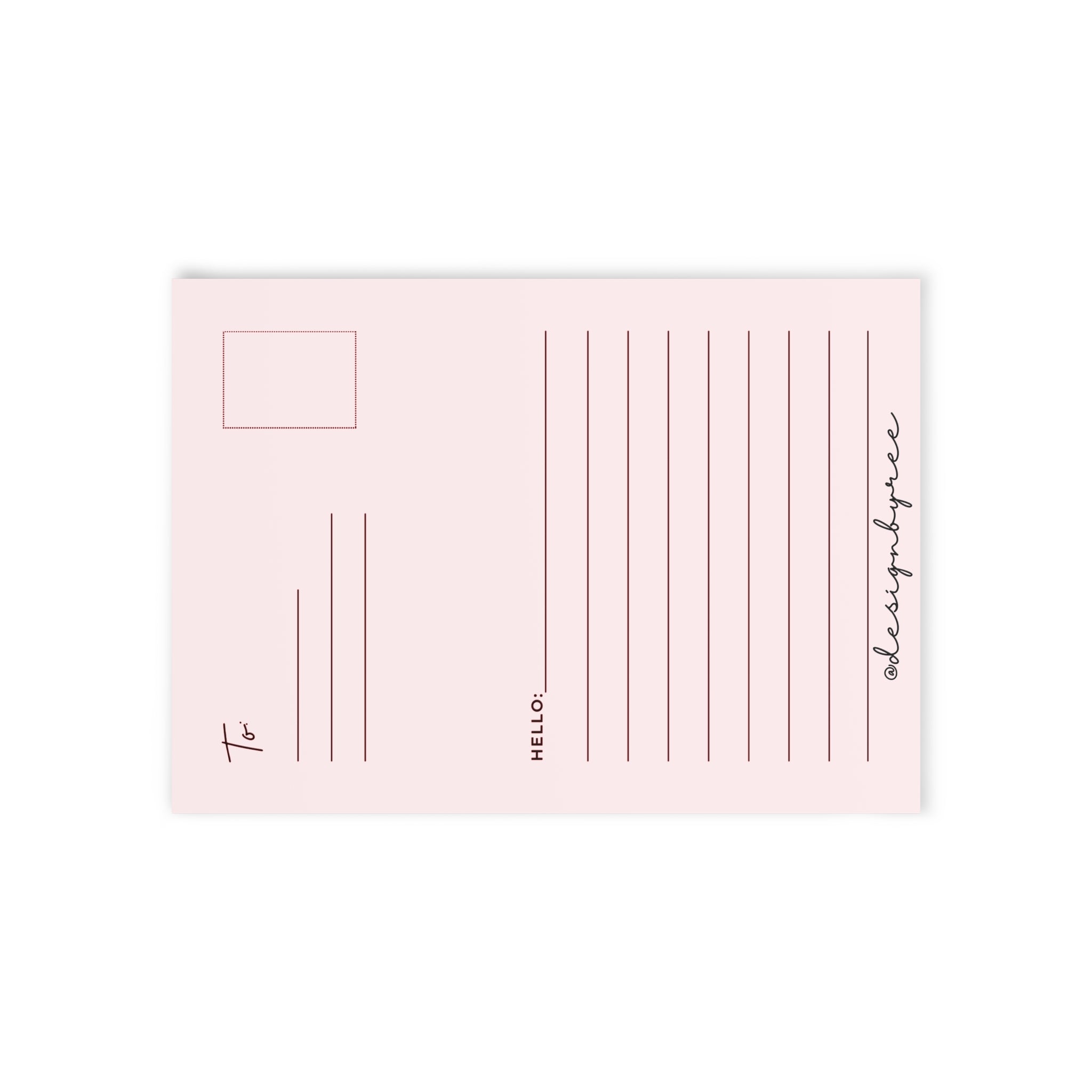 Custom Doodle Postcard by Designbyree ✨