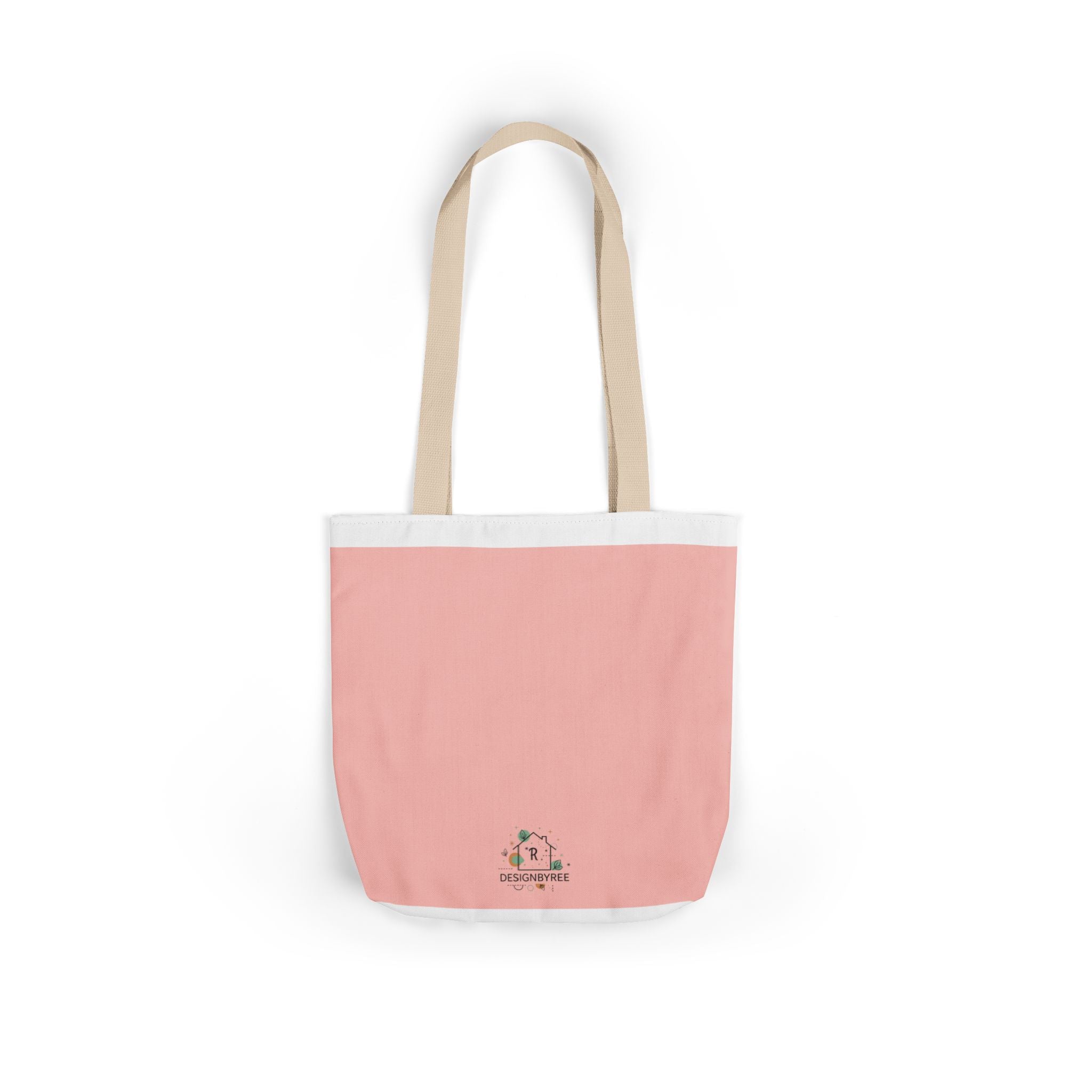 Canvas Tote Bag with 5 Strap Colors – Custom All-Over Print, 3 Sizes