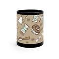 Black Ceramic Coffee Mug 11oz – Unique Custom Design Gift