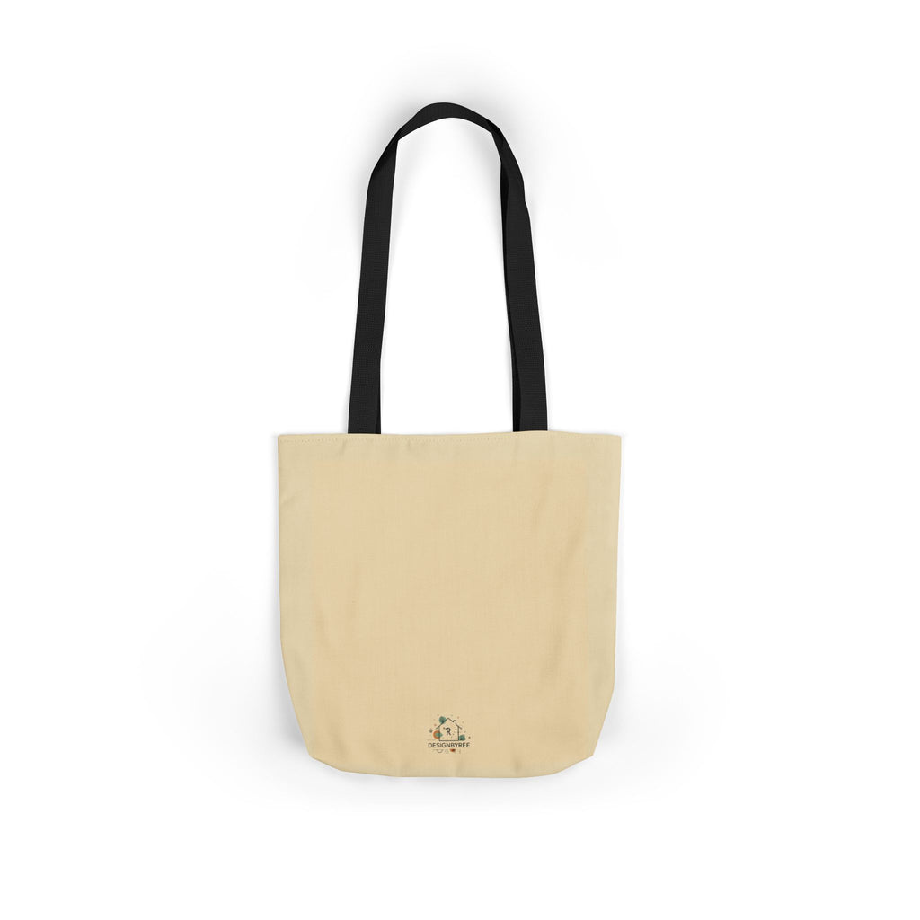 Canvas Tote Bag with 5 Strap Colors – Custom All-Over Print