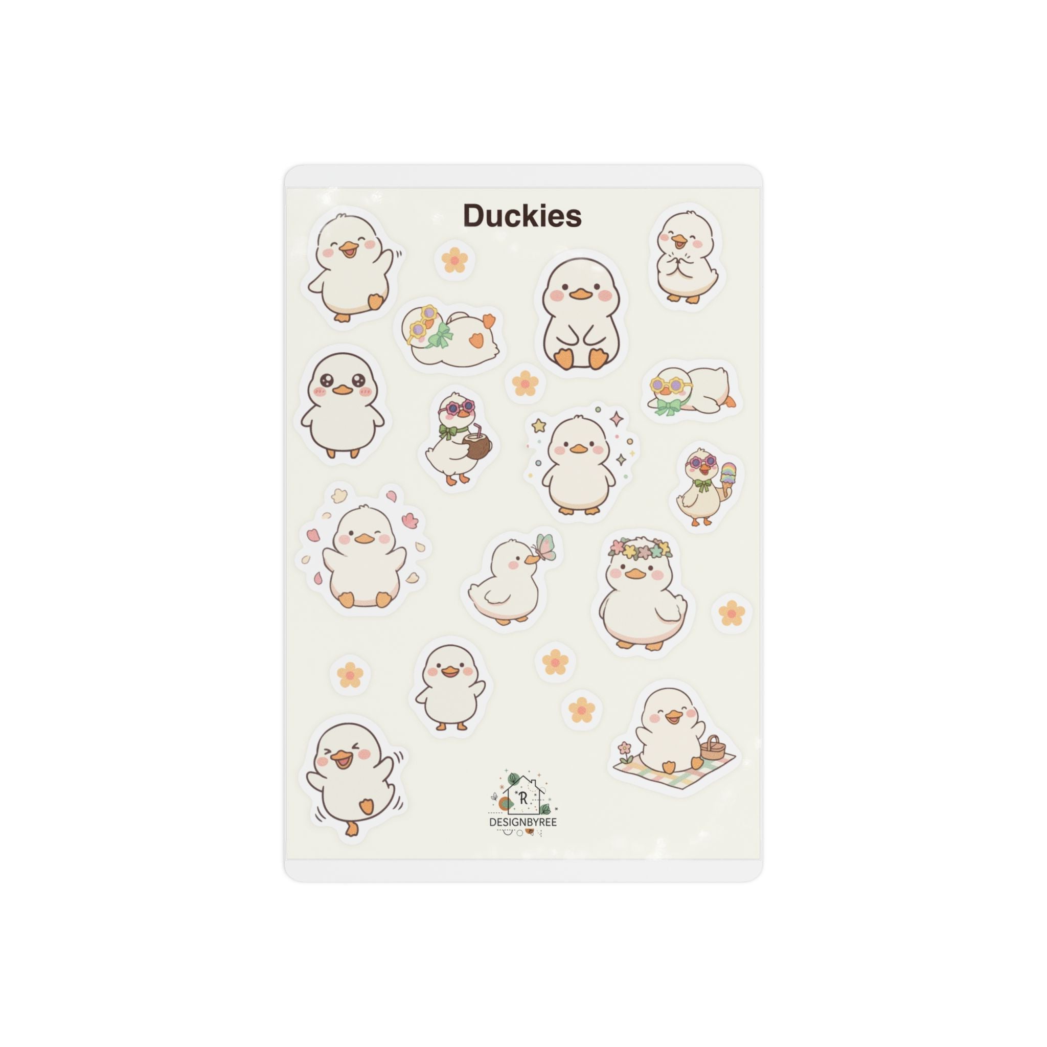Duckies Custom Stickers – Cute Sticker Sheet for Kids & Gifting