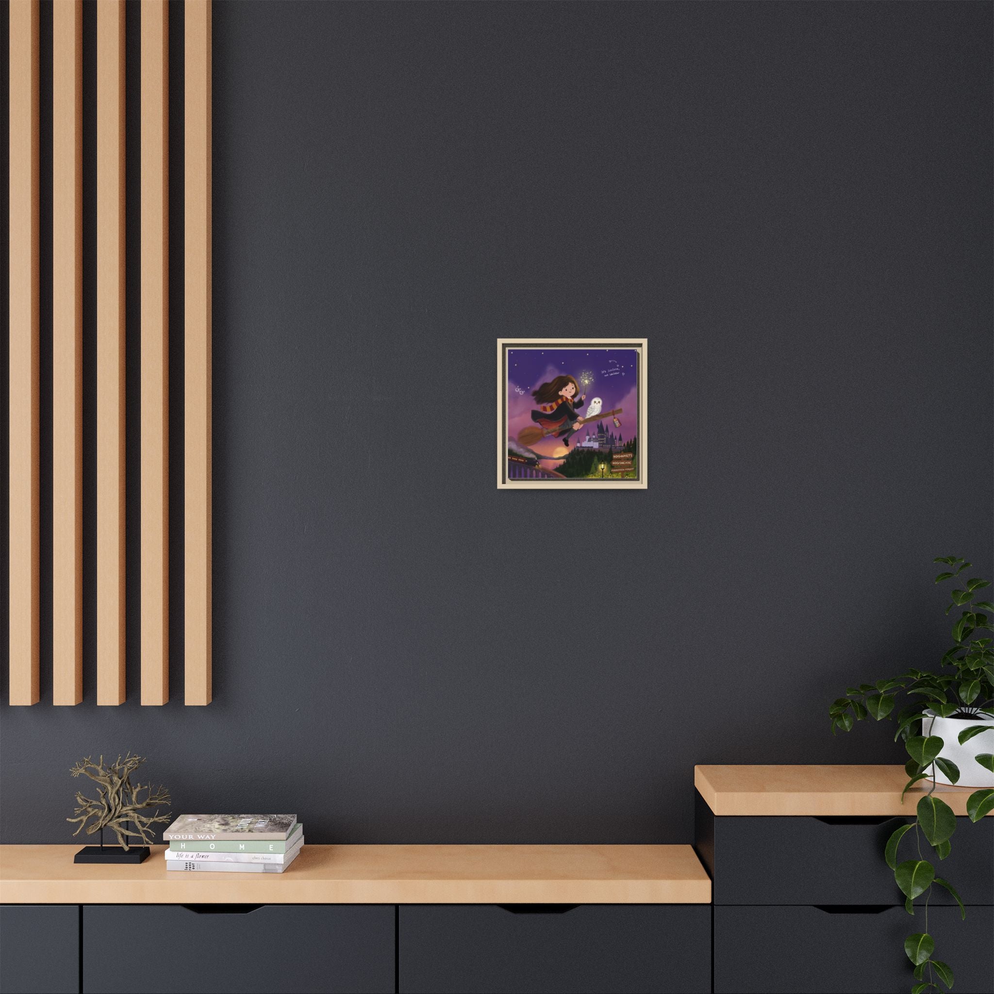 Matte Framed Canvas Wall Art – Illustrated Print by DesignByRee