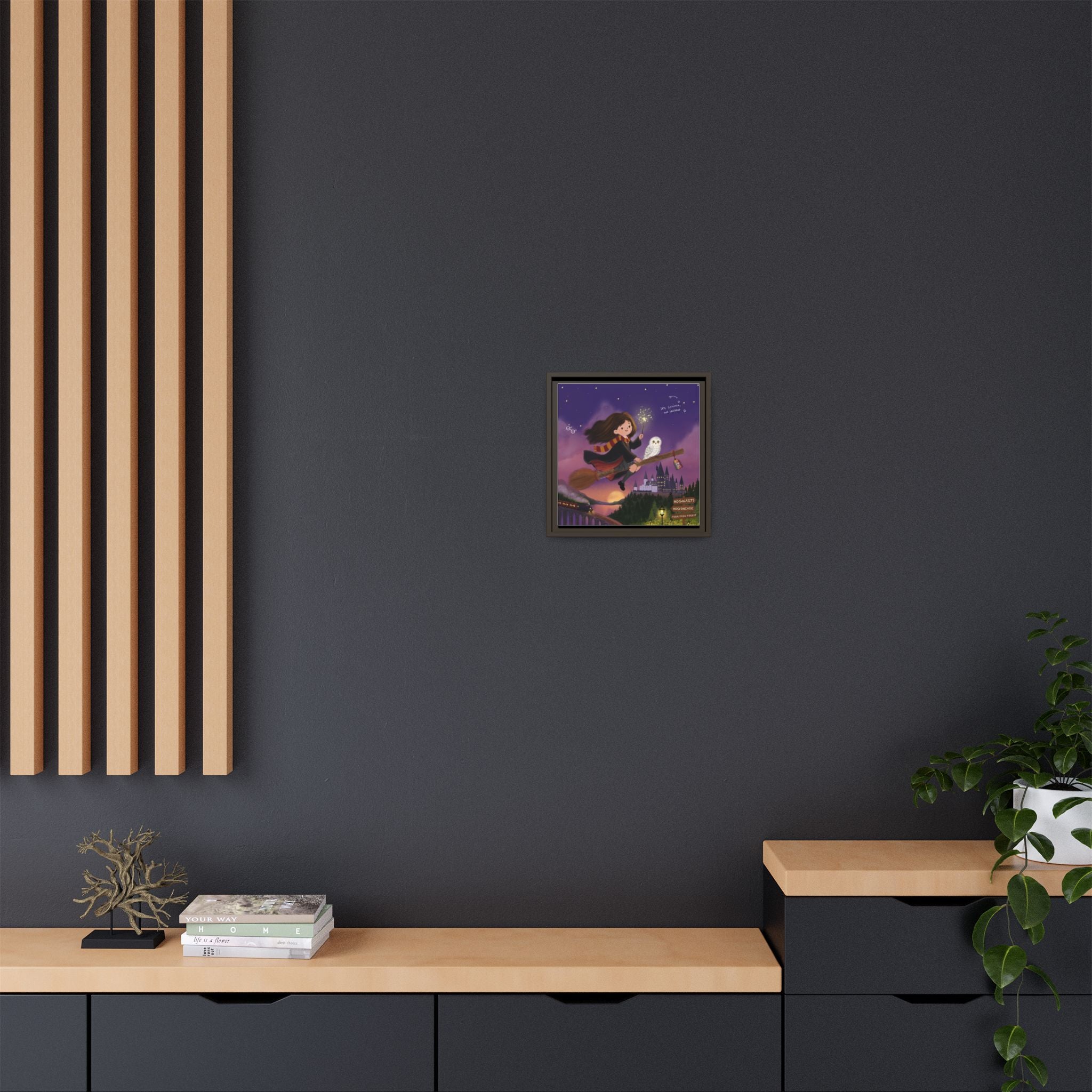 Matte Framed Canvas Wall Art – Illustrated Print by DesignByRee